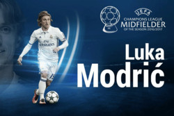 لوکا مودریچ؛ بهترین هافبک فصل اروپا