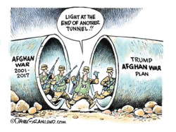 Out of one war tunnel into another 