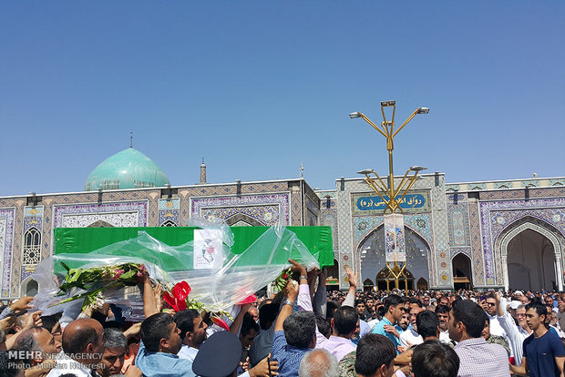 پیکر مطهر شهید«محمد جاودانی» وارد مشهد شد