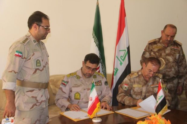 دیدار فرمانده هنگ مرزی قصرشیرین با همتای عراقی 