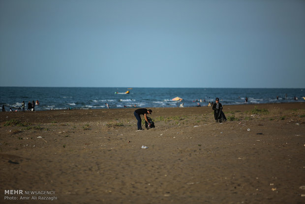 طرح پاک سازی ساحل بندر بوشهر اجرا شد