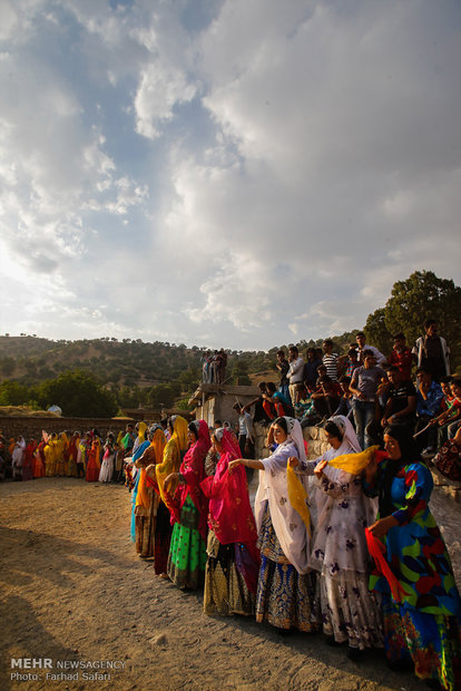 Iranian nomads’ wedding ceremony, symphony of colors 