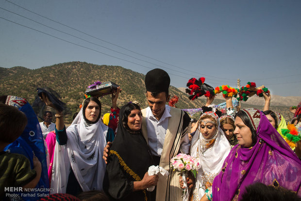 Iranian nomads’ wedding ceremony, symphony of colors 