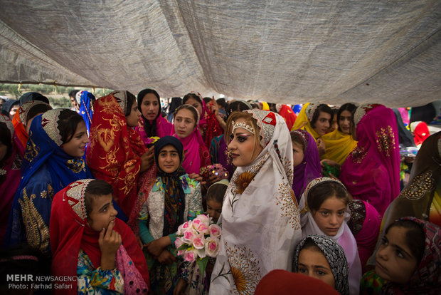 Iranian nomads’ wedding ceremony, symphony of colors 