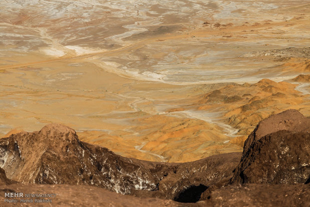 Wonderful salt dome in central Iran