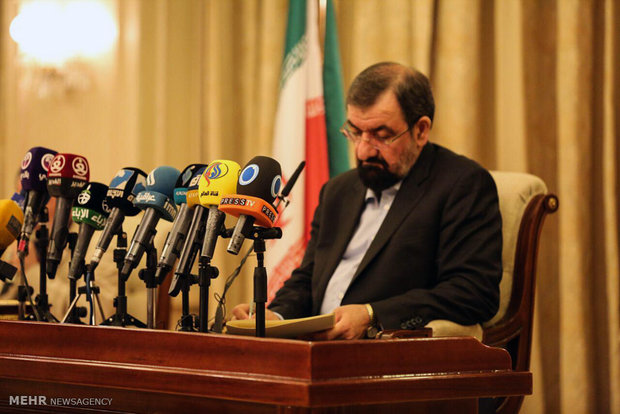 Press conference of Secretary of Expediency Council in Baghdad