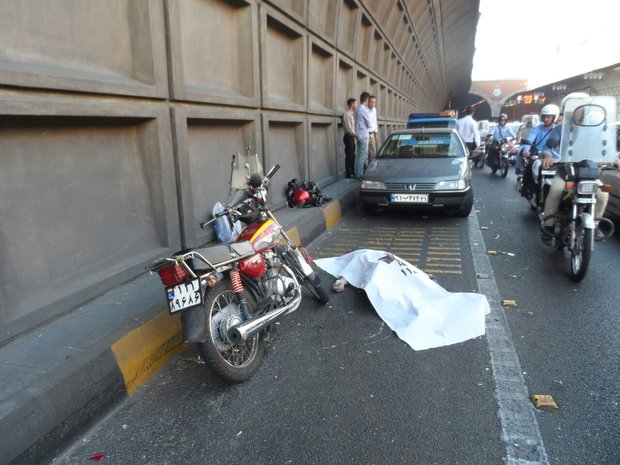 تصادف مرگبار موتورسیکلت در بزرگراه امام علی (ع)