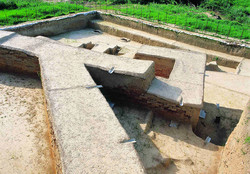 An undated photo depicts previously excavated parts of the Great Wall of Gorgan in northern Iran.