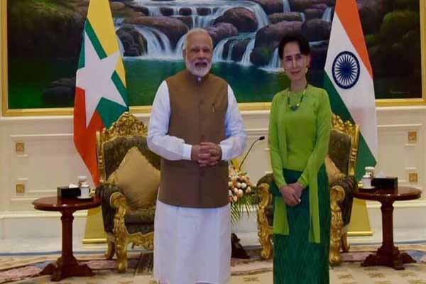 نخست وزیر هند و رهبر میانمار بیانیه مشترک صادر کردند