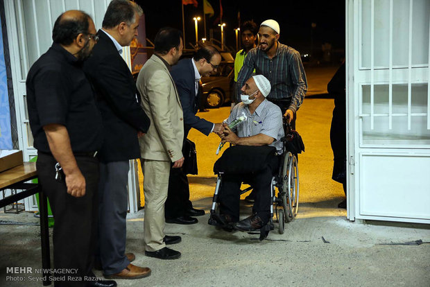 Iranian Hajj pilgrims returning home