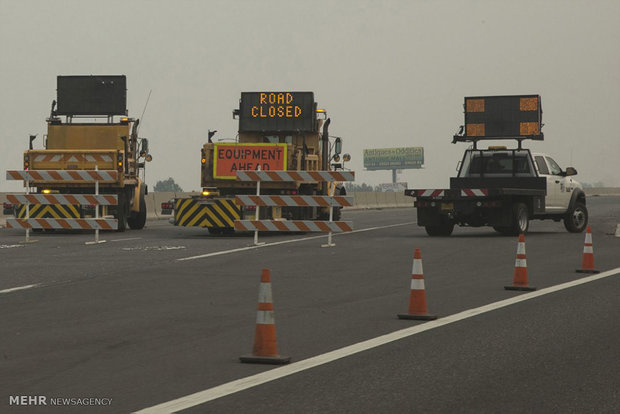 آتش سوزی گسترده در آمریکا‎