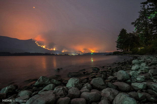 آتش سوزی گسترده در آمریکا‎