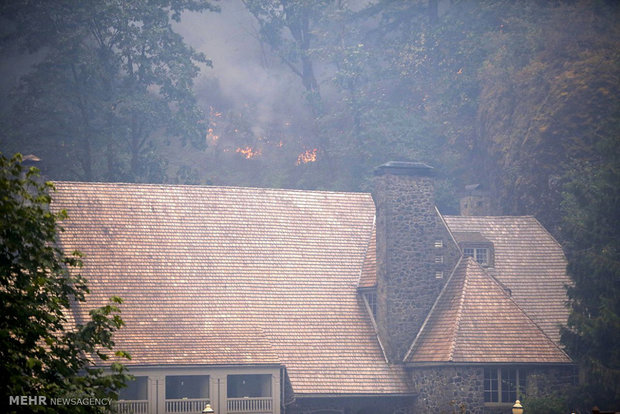 آتش سوزی گسترده در آمریکا‎