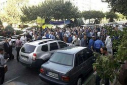 تجمع بازنشستگان مخابرات مقابل وزارت ارتباطات