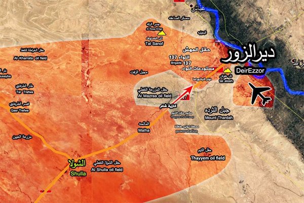 Suriye ordusundan Deyr ez Zor'un batısında büyük ilerleme