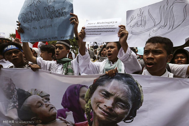 تظاهرات علیه کشتار مسلمانان روهینگیا‎