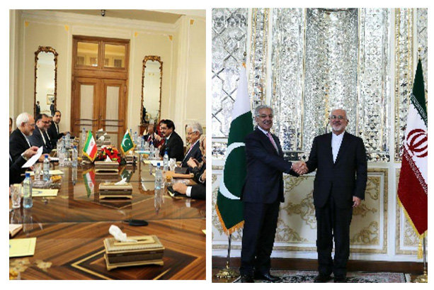 Zarif confers with Pakistani FM on region