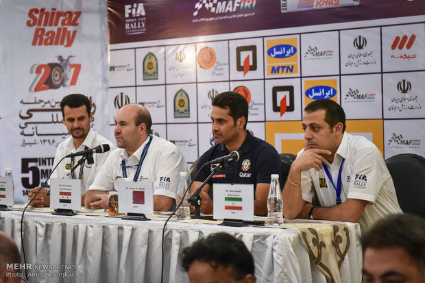 افتتاحیه پنجمین مرحله رالی بین المللی خاورمیانه در شیراز
