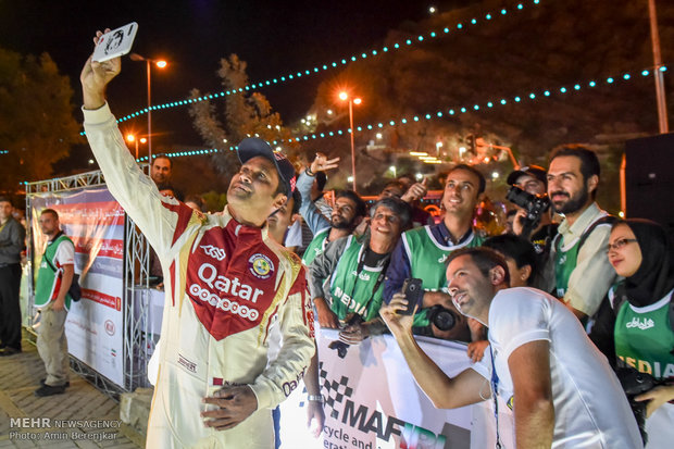 افتتاحیه پنجمین مرحله رالی بین المللی خاورمیانه در شیراز