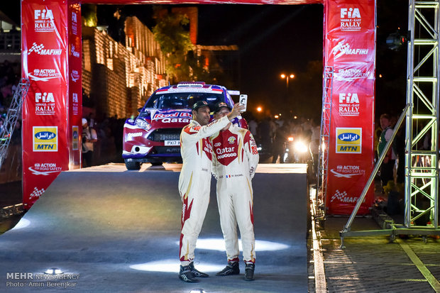 افتتاحیه پنجمین مرحله رالی بین المللی خاورمیانه در شیراز