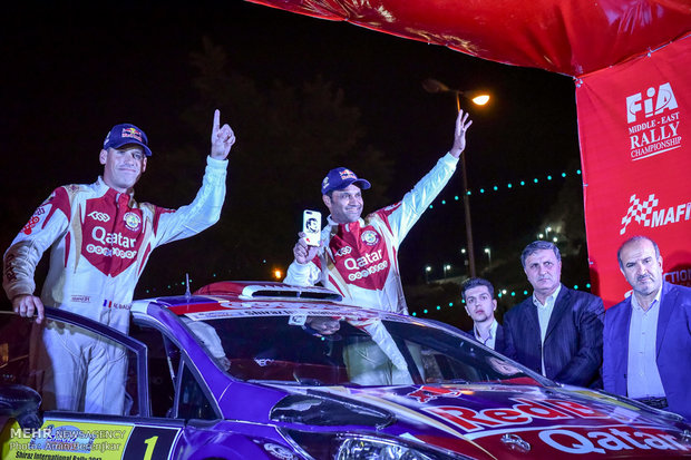 افتتاحیه پنجمین مرحله رالی بین المللی خاورمیانه در شیراز