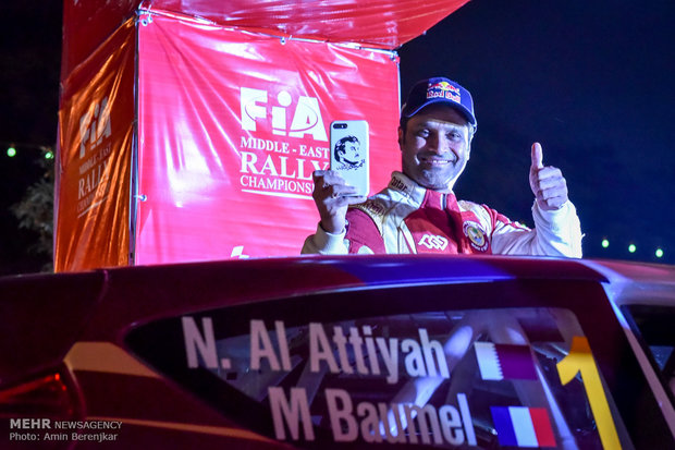 افتتاحیه پنجمین مرحله رالی بین المللی خاورمیانه در شیراز