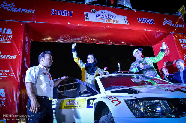 افتتاحیه پنجمین مرحله رالی بین المللی خاورمیانه در شیراز