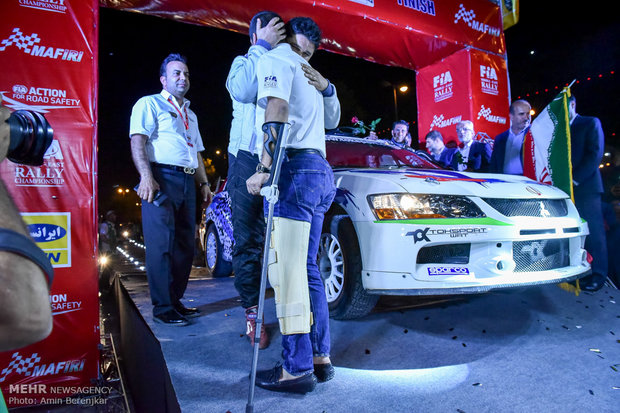افتتاحیه پنجمین مرحله رالی بین المللی خاورمیانه در شیراز