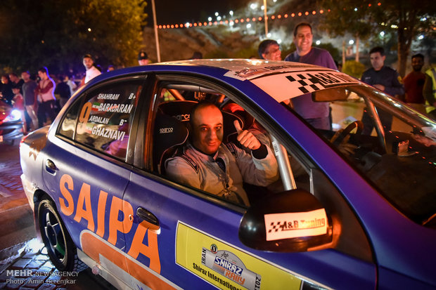 افتتاحیه پنجمین مرحله رالی بین المللی خاورمیانه در شیراز