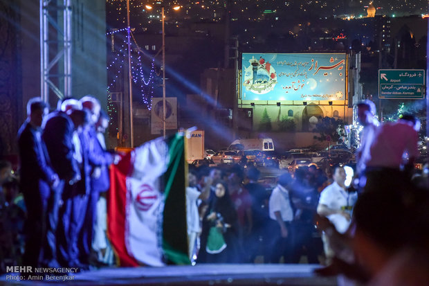 افتتاحیه پنجمین مرحله رالی بین المللی خاورمیانه در شیراز