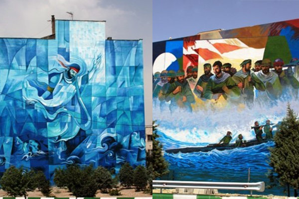 دیوارنگاری‌ با موضوع شهدا/ مجسمه شهدای شاخص در تهران نصب می‌شود