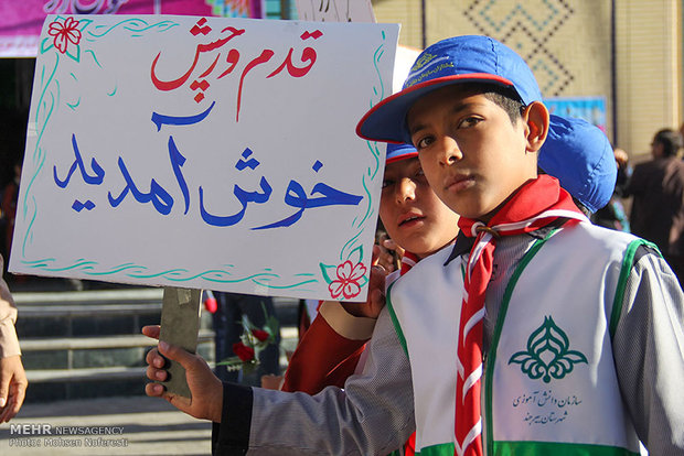 جشن شکوفه ها در دبستان شمس طوس شهرستان بیرجند‎