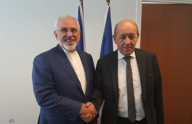 Zarif holds talks with German, French FMs