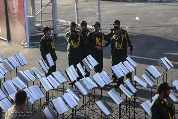 Military parade across Iran to mark Saddam invasion anniv. 