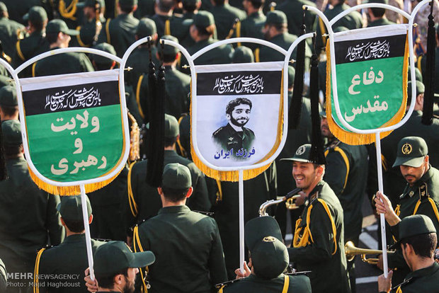 Military parade across Iran to mark Saddam invasion anniv. 