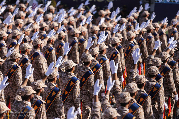 Military parade across Iran to mark Saddam invasion anniv. 