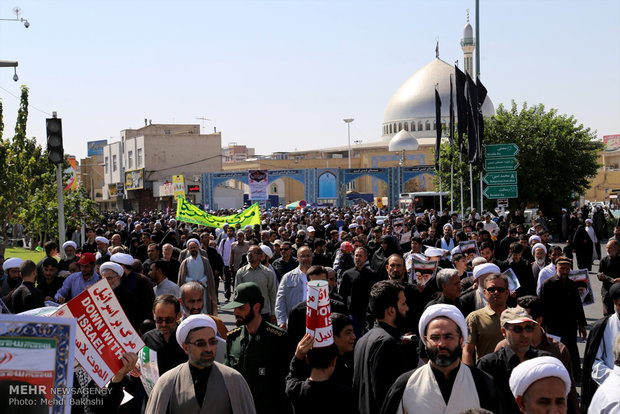Iranians stage anti-Trump protest