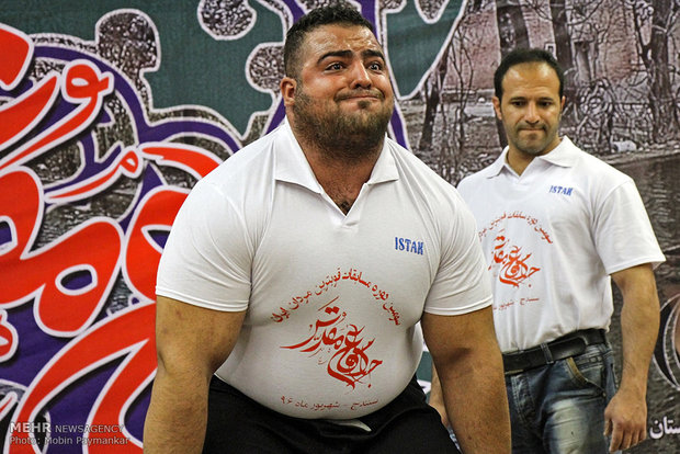 مسابقات قوی ترین مردان ایران در سنندج‎