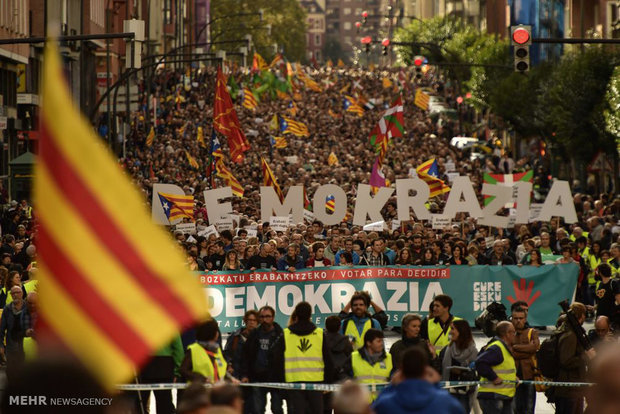 Barcelona'da bağımsızlık gösterileri