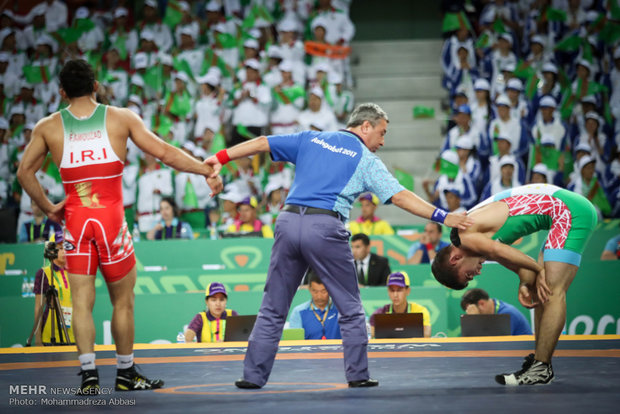 Iran retains Asian freestyle wrestling title