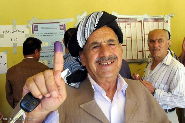 مشاهد من مشاركة الشعب الكردي في إستفتاء الإنفصال