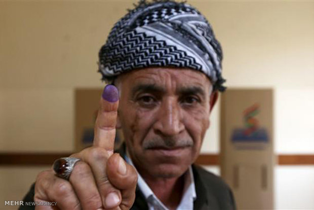 مشاهد من مشاركة الشعب الكردي في إستفتاء الإنفصال