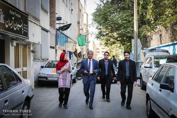 Indian envoy visits Tehran Times & Mehr News Agency