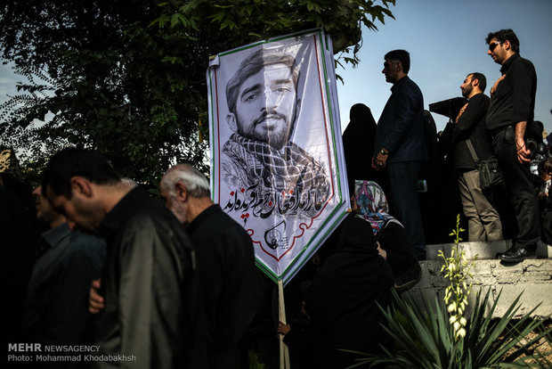 Iran bid farewell to fallen soldier