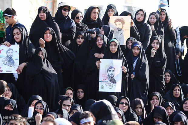 Burial ceremony of Iranian Martyr Hojaji