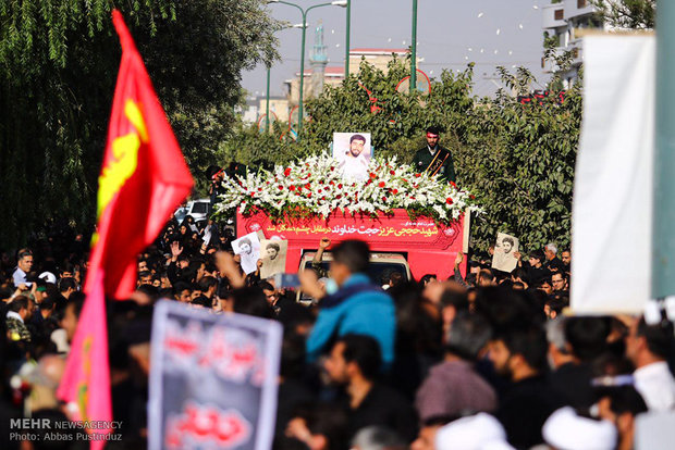 Burial ceremony of Iranian Martyr Hojaji