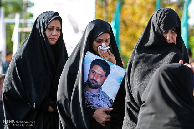 Burial ceremony of Iranian Martyr Hojaji