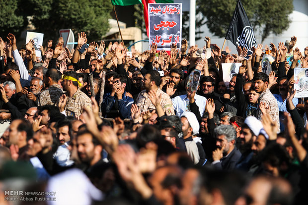 Burial ceremony of Iranian Martyr Hojaji