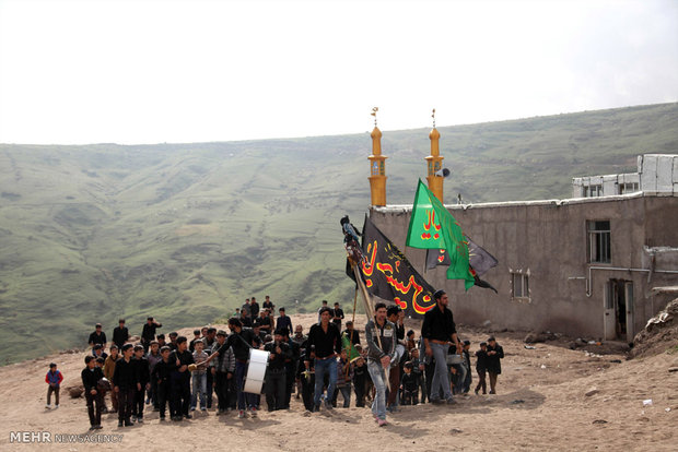 آیین عزاداری محرم در روستای وکیل آباد اردبیل