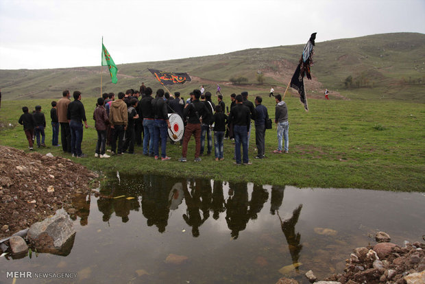 آیین عزاداری محرم در روستای وکیل آباد اردبیل